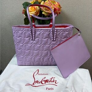 NWT Christian Louboutin Proust Light Lavender Cabata Tote Bag - Retail $1990
